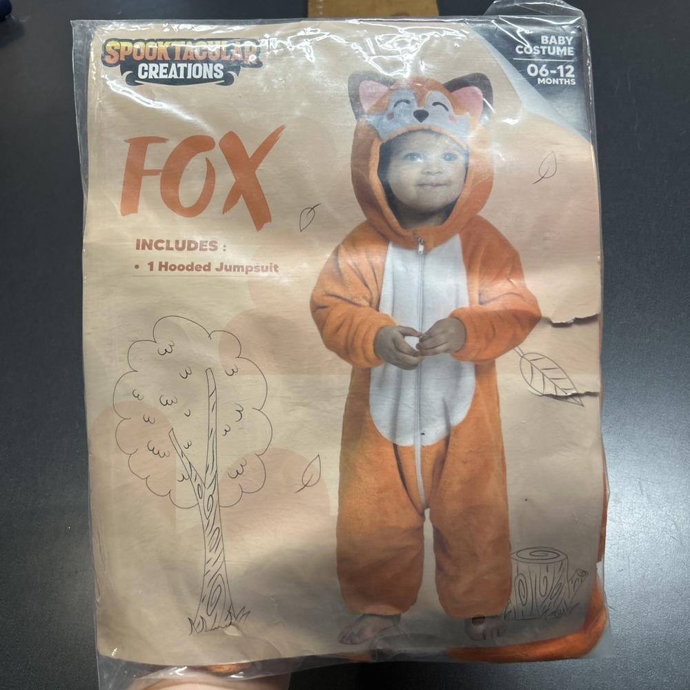Spooktacular Creations Baby Fox Unisex Costume for Halloween Size 6-12 Months